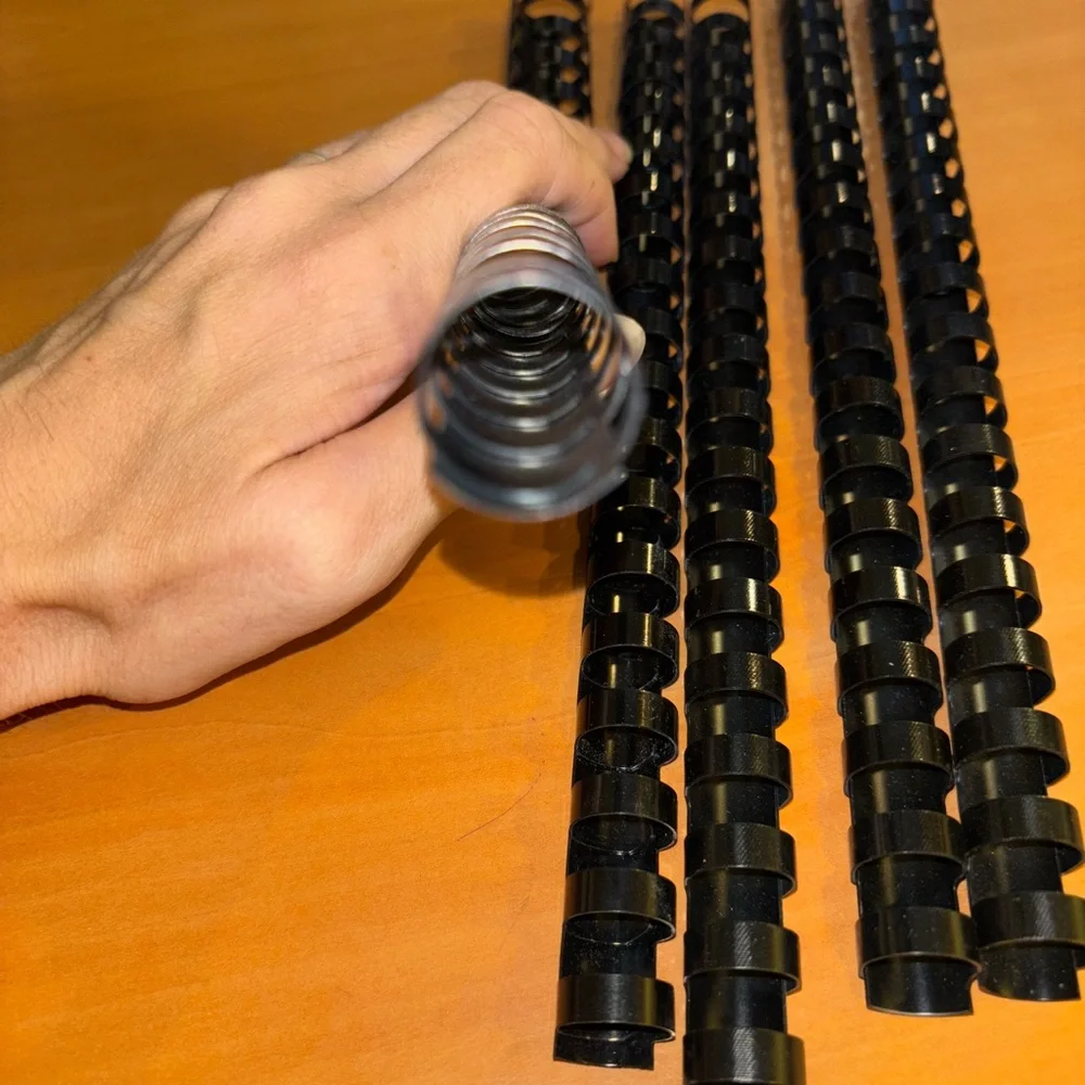 Black Plastic Binding Combs